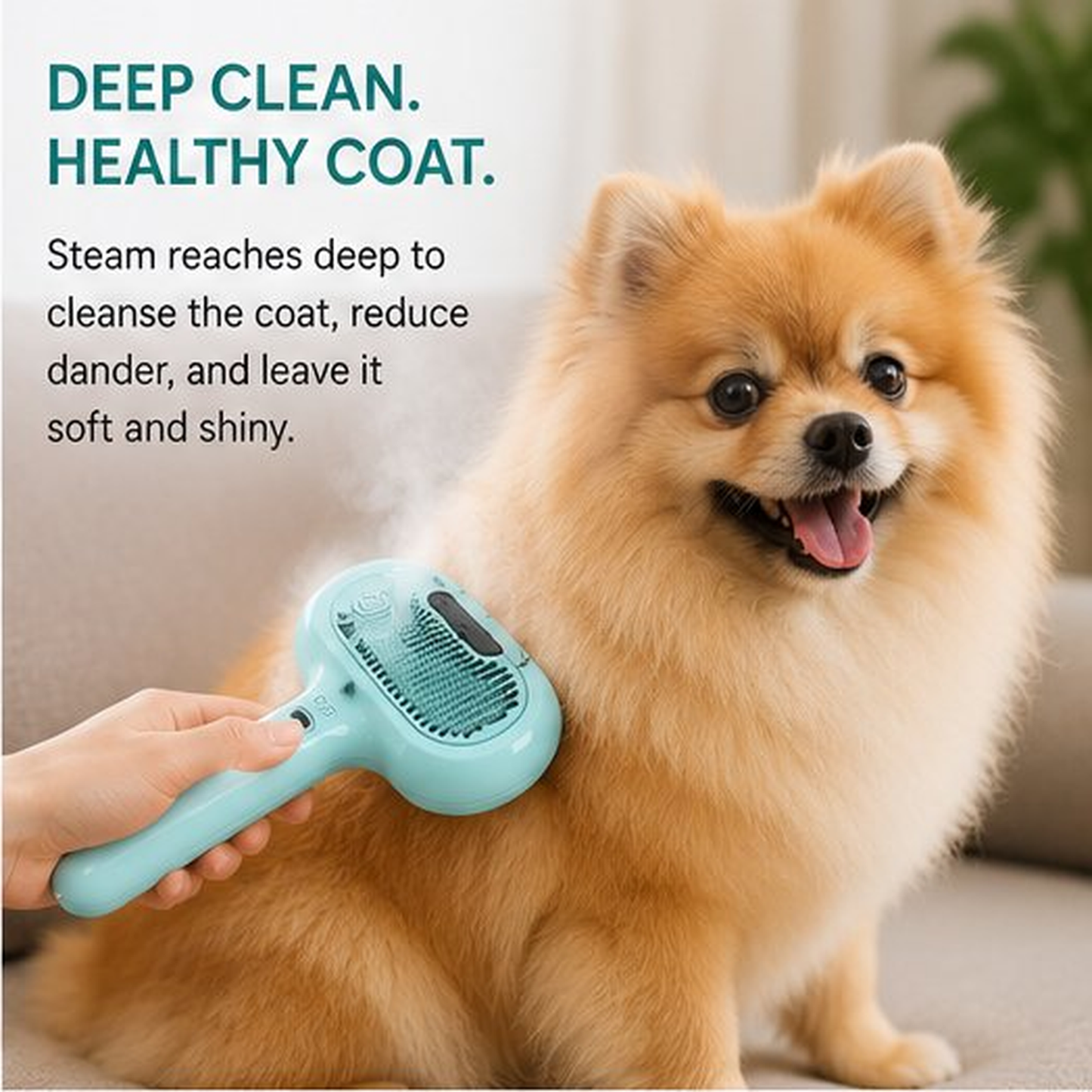 Pet Hair Steam Brush